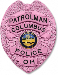 Cancer Awareness Eagle Topped Badge S87_PK